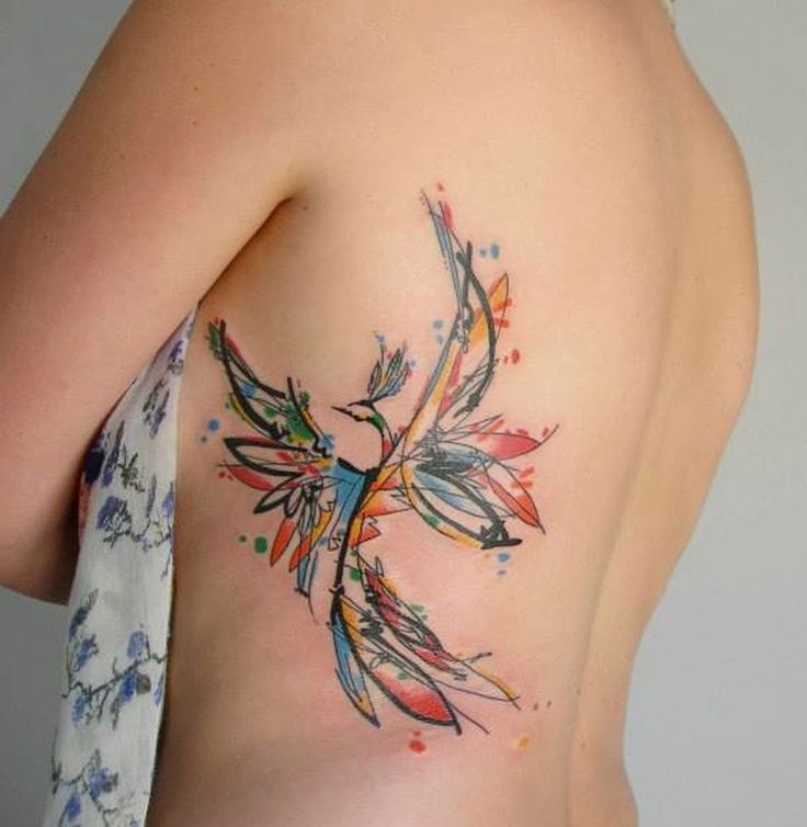 Tattoo Phoenix Watercolor