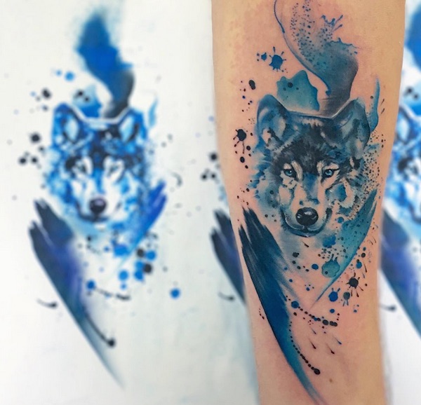 Vibrant Fluid Tattoos Of Animals That Look Like Pretty Watercolor Paintings