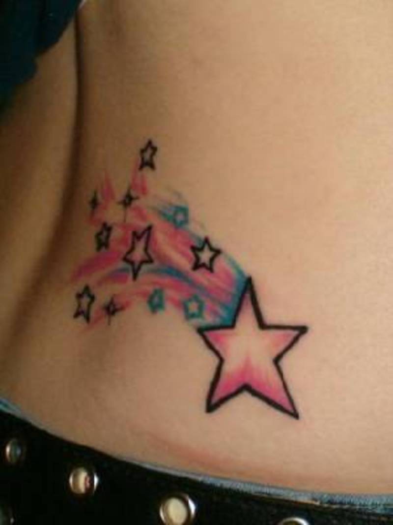 hooting Star Tattoos Designs