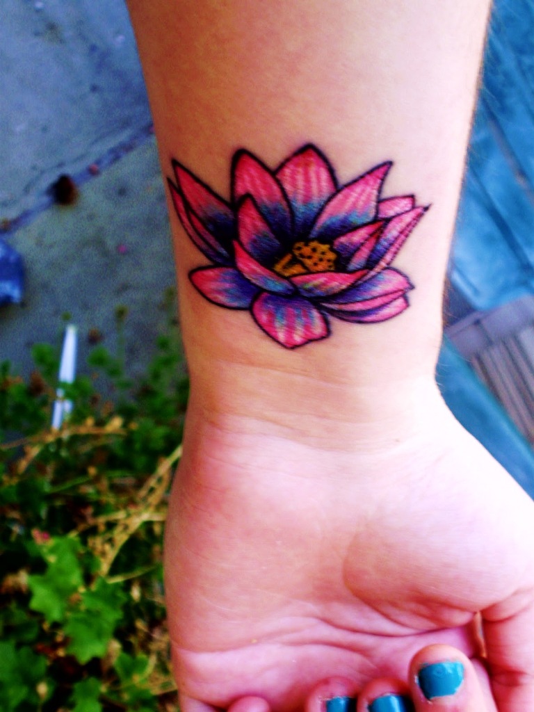 lotus flower tattoo designs for women
