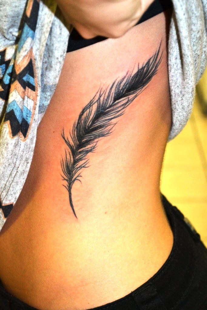 native american feather tattoos