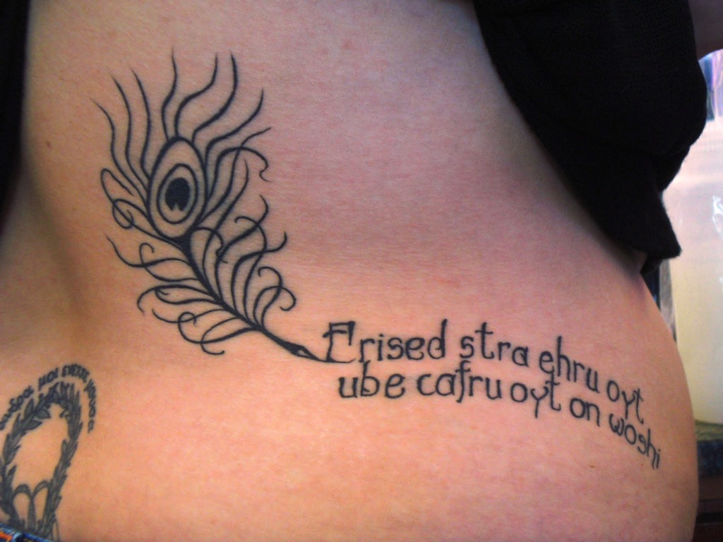 side tattoos for girls quotes