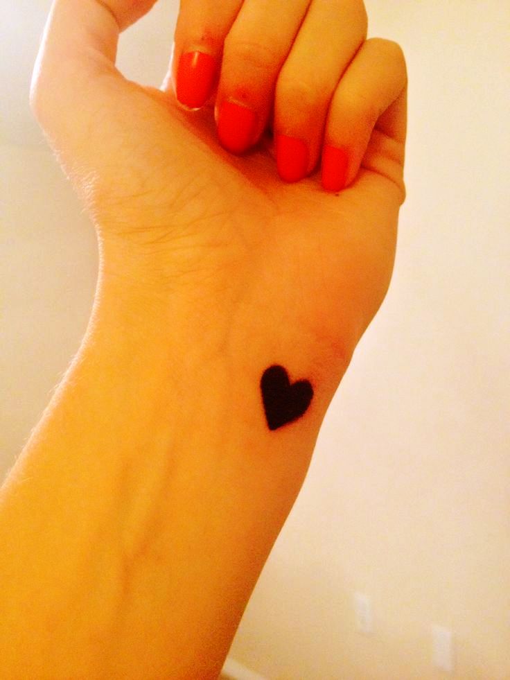 small heart tattoos design
