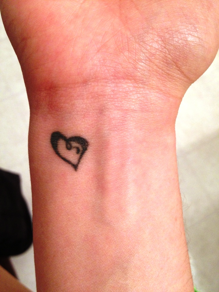 small heart tattoos idea