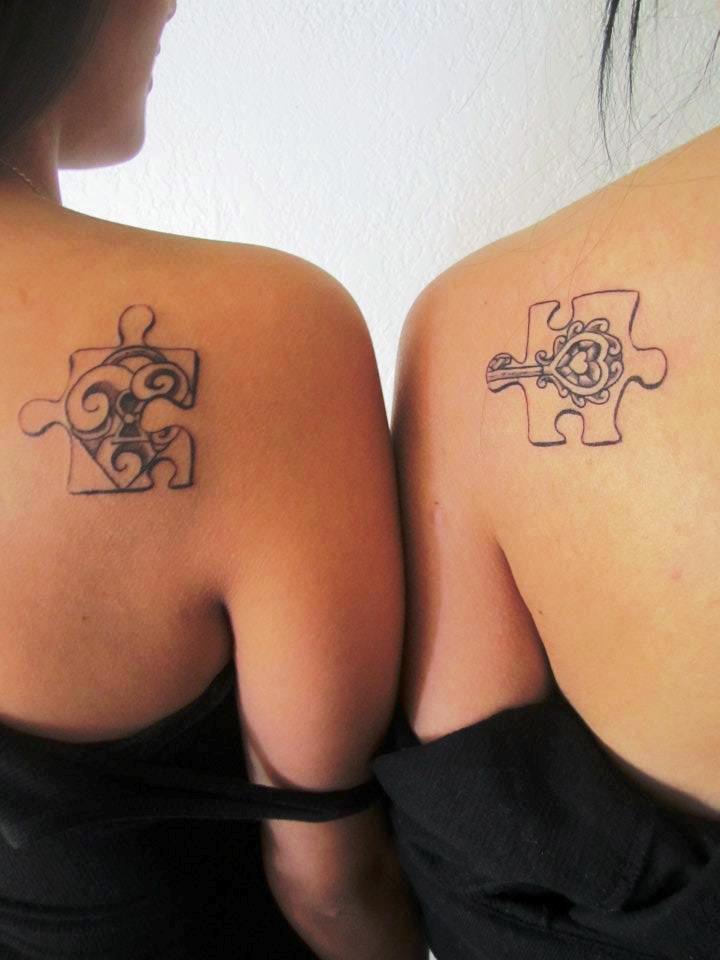 small puzzle matching tattoos