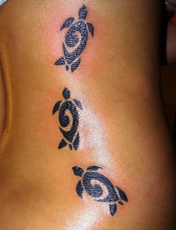 small-tribal-turtles-tattoos-on-rib-side