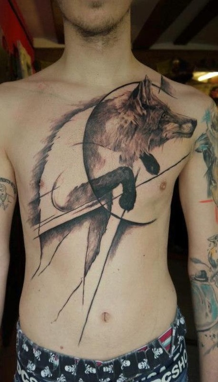 abstract-wolf-tattoo-ideas