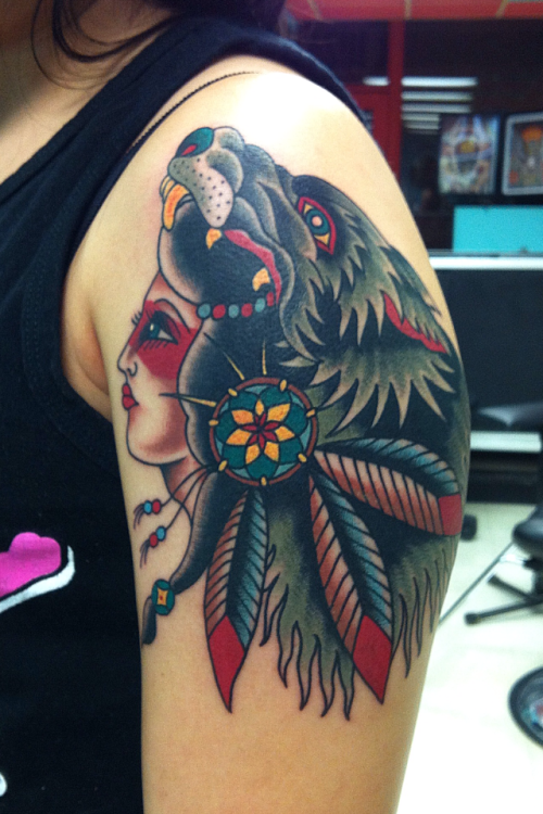 Native American Wolf Tattoo Ideas Yo Tattoo