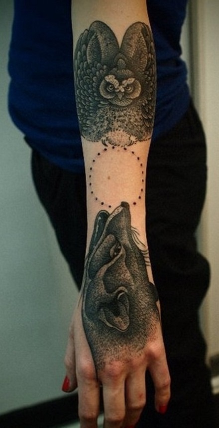 black-shaded-wolf-tattoos-ideas