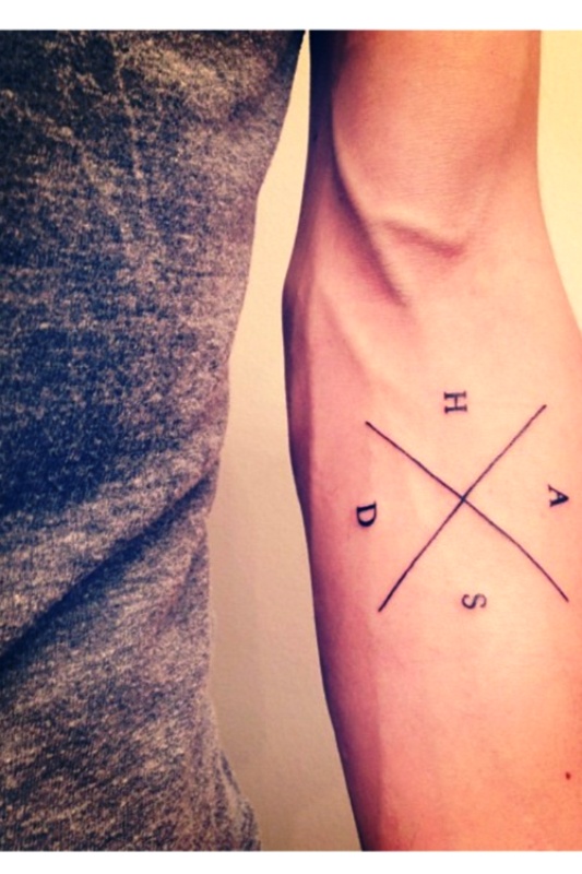 compass-tattoo-with-initials