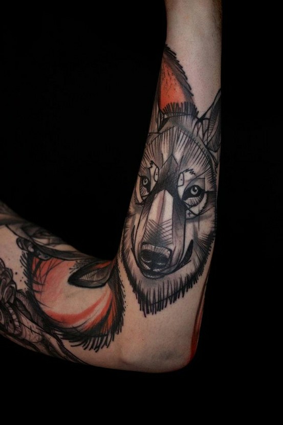cool-wolf-tattoo-design