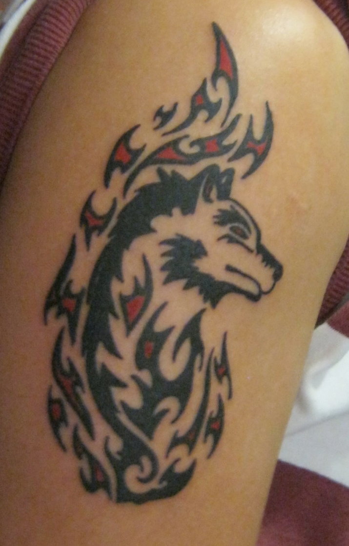 fire-wolf-tattoo