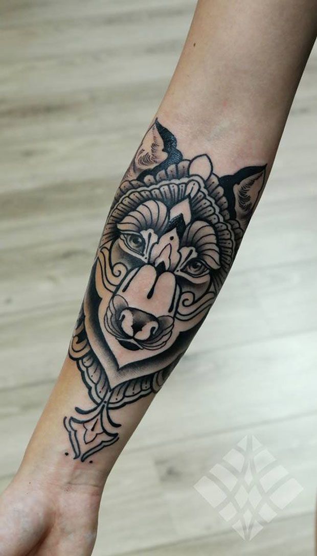 forearm-wolf-tattoos