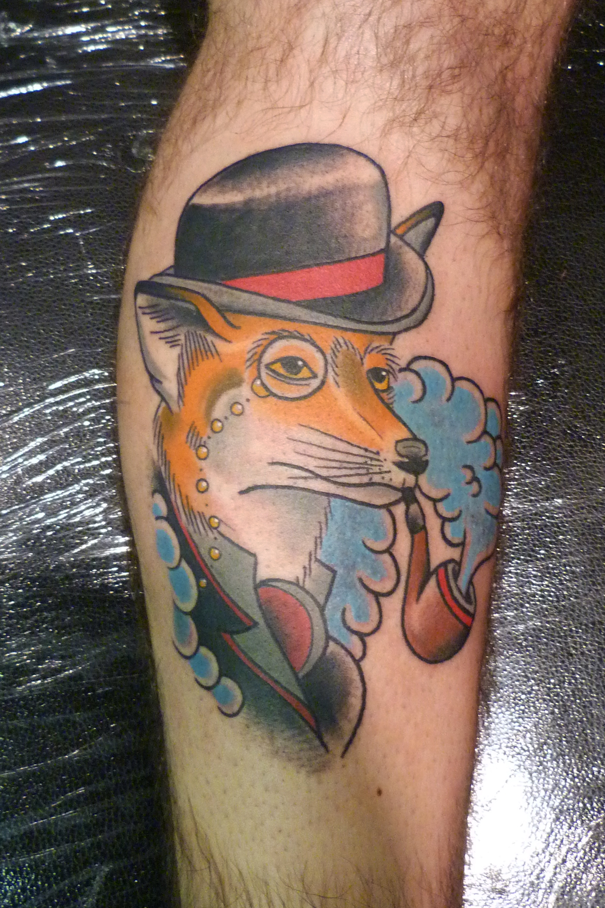 fox-smoking-tattoo