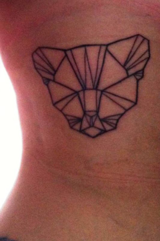 geometric-cat-tattoo-design