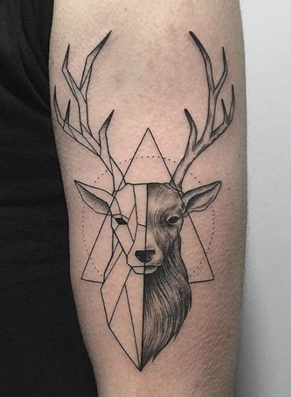 geometric-deer-tattoo-design-nice
