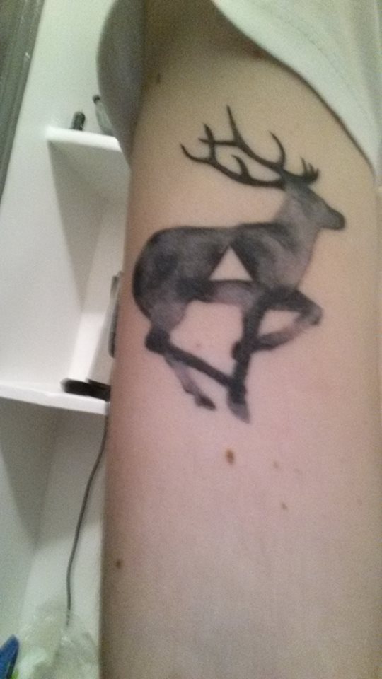 geometric-deer-tattoo-designs