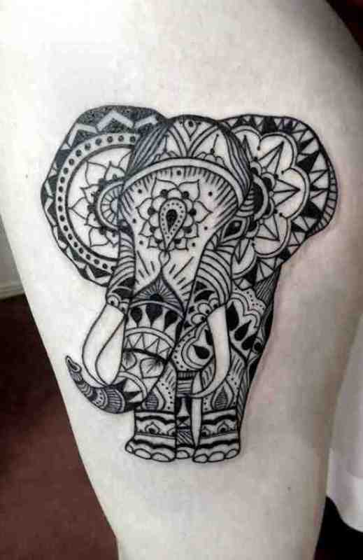 geometric-elephant-tattoo