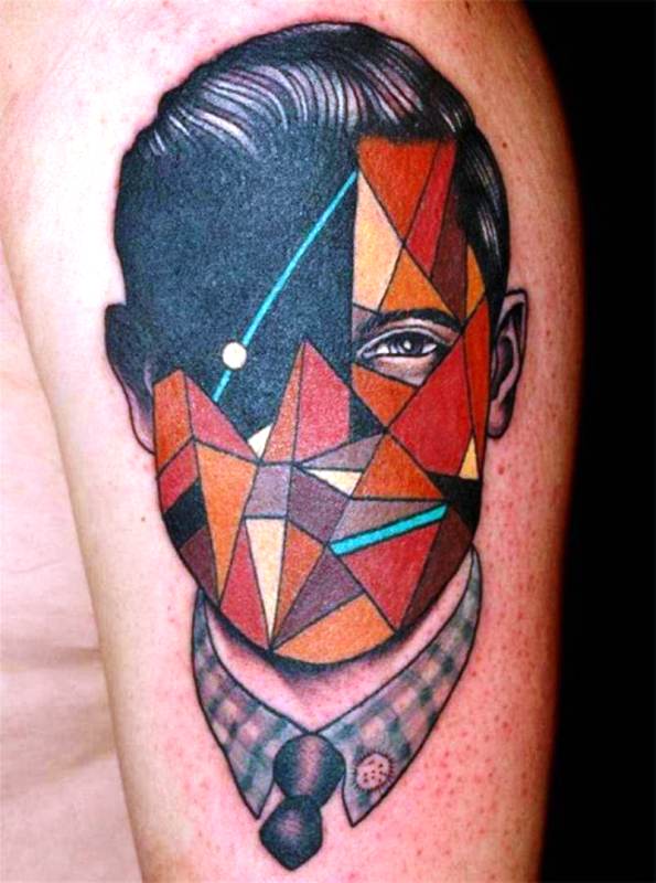 geometric-face-tattoo