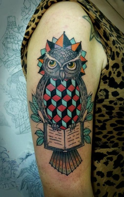 geometric-owl-tattoos-arm