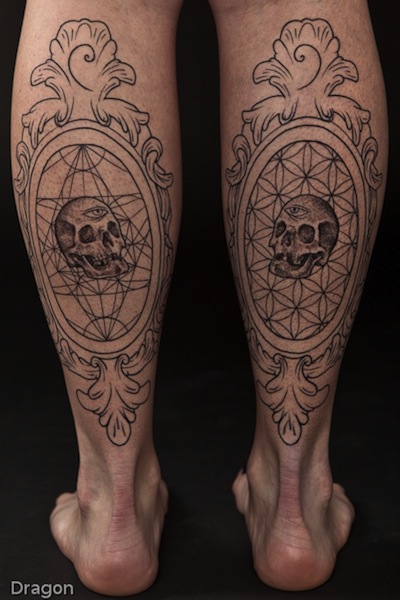 geometric-skull-tattoo