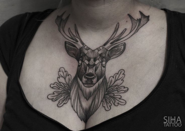 geometric-tattoo-deer-ideas