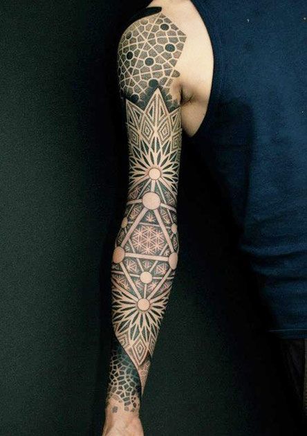 geometric-tattoo-sleeve