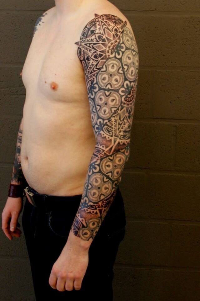 geometric-tribal-tattoo-sleeve