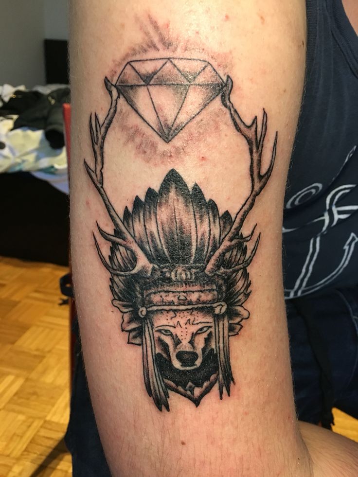 geometric-wolves-tattoos