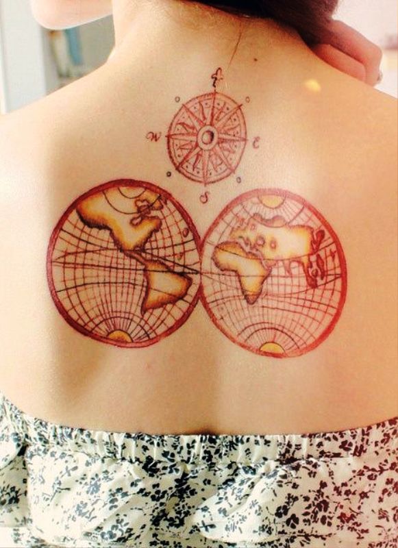 globe-and-compass-tattoo