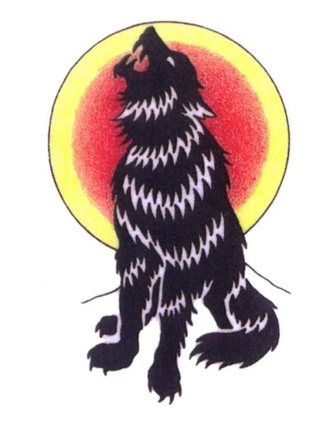 howling-wolf-silhouette-tattoo