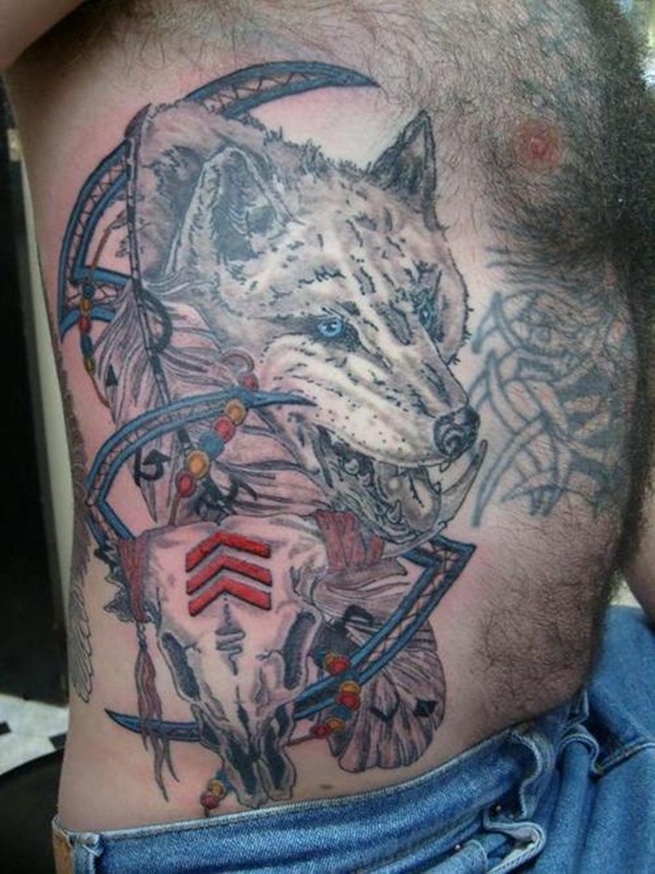 indian-wolf-tattoo-designs