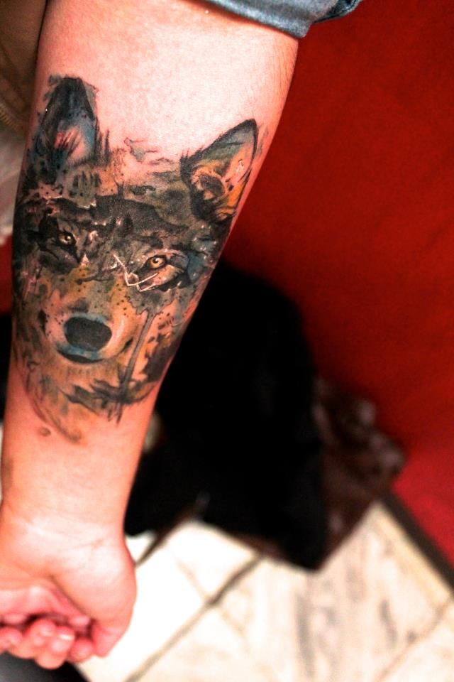 indian-and-wolf-tattoos