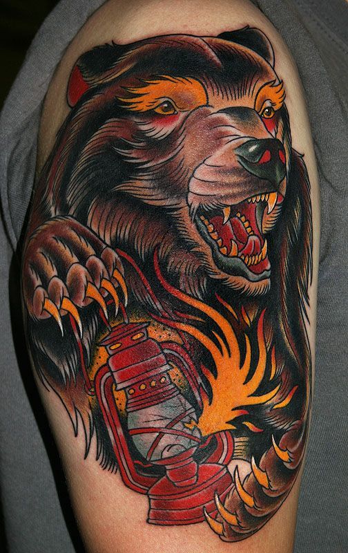 japanese-bear-tattoo