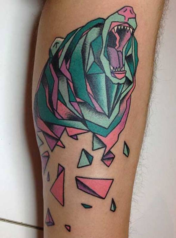 leg-geometric-panda-tattoos