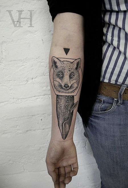lower-arm-wolf-tattoo