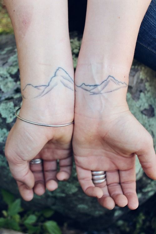 mountain-tattoo-on-wrist