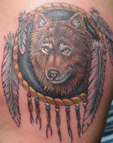 native-american-indian-wolf-tattoo