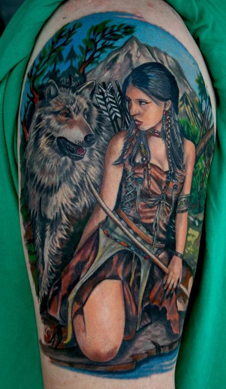 native-american-indian-wolf-tattoos