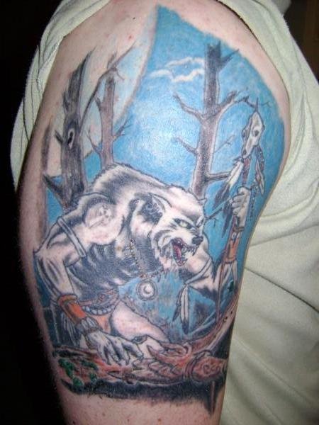 native-american-wolf-tattoos-ideas
