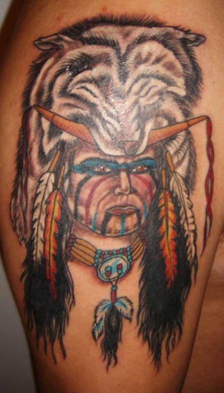 native-indian-wolf-tattoos