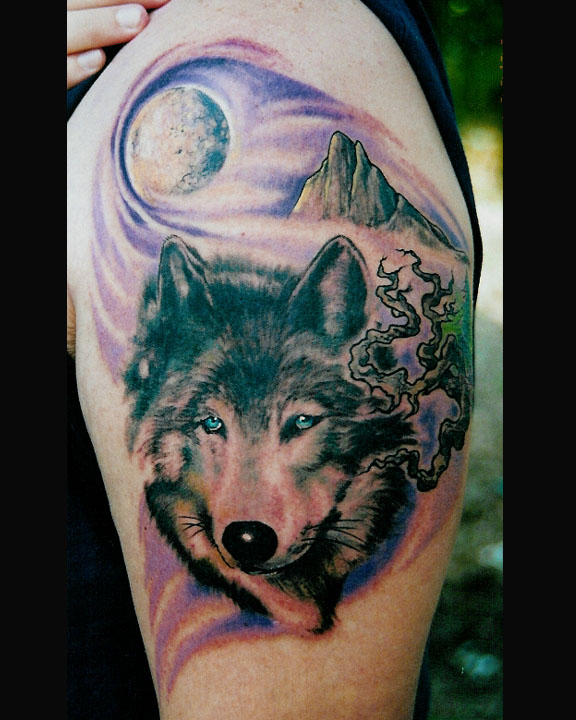 native-wolf-tattoo-designs