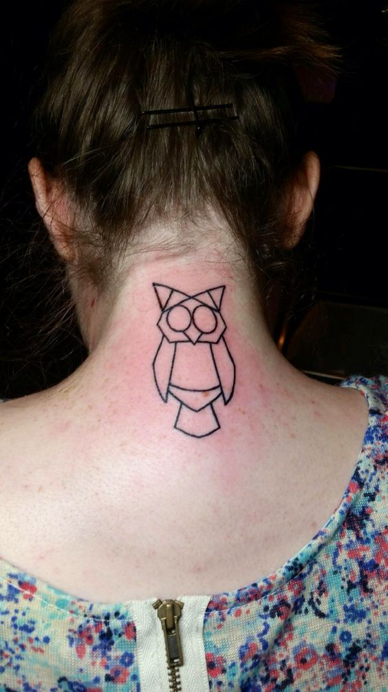 owl-triangle-tattoo-forearms