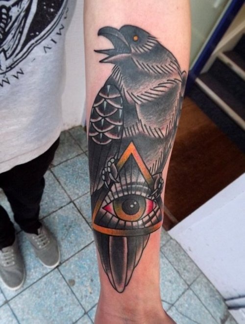 raven-and-all-seeing-eye-tattoo