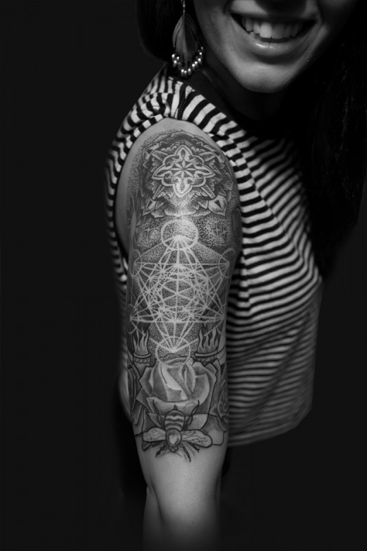 sacred-geometry-half-sleeve-tattoos-fine-design