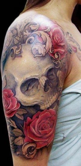 skull-and-roses-tattoo