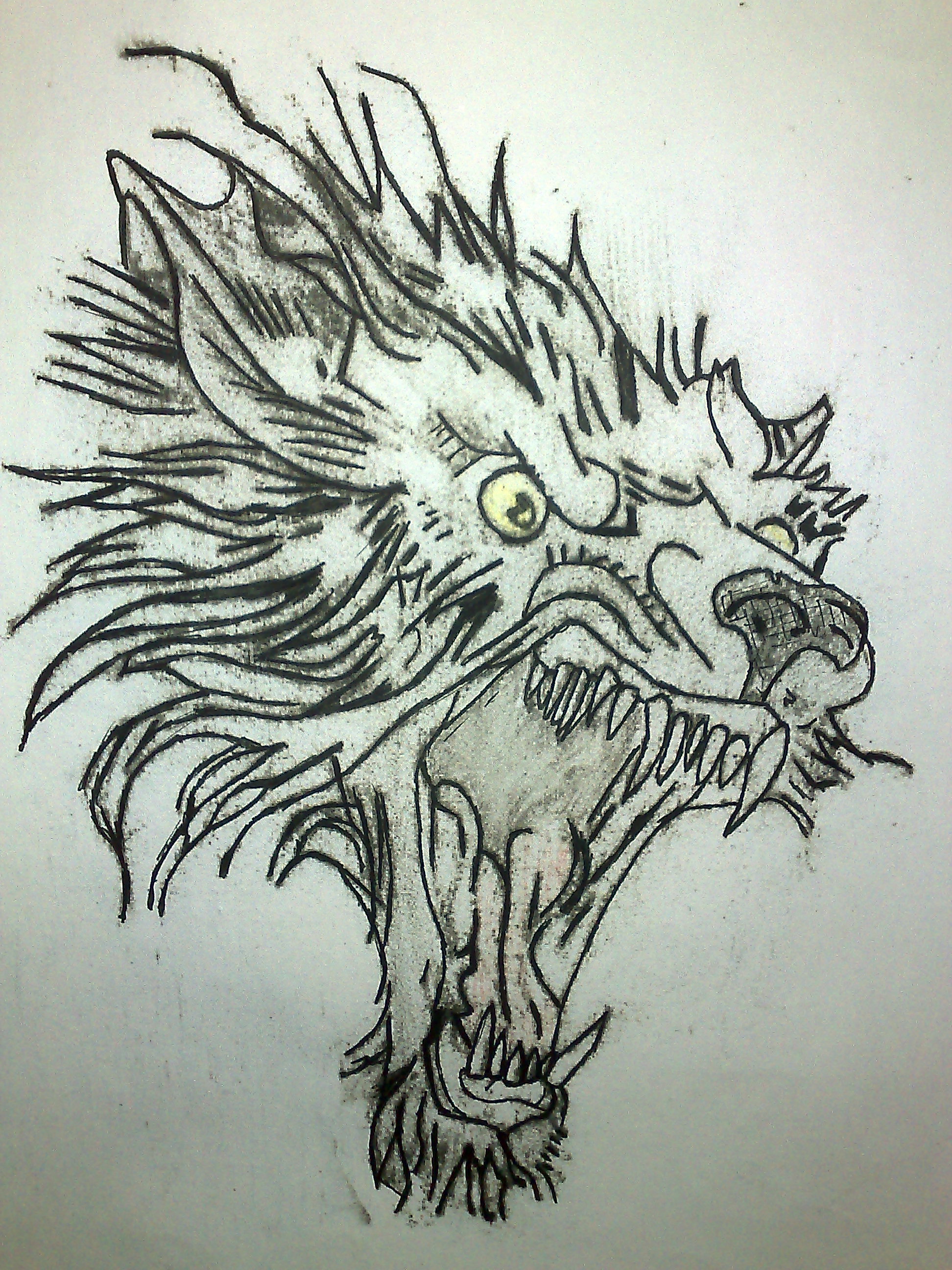 snarling-wolf-head-tattoo
