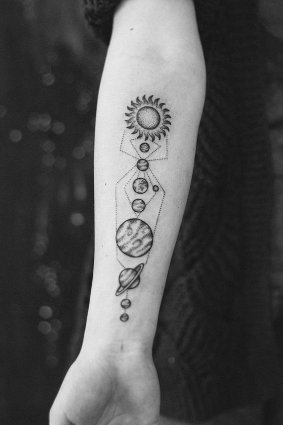 solar-system-tattoo-black-and-white