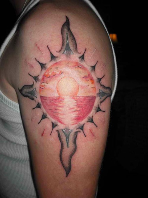 sun-tattoos-for-men-on-arm