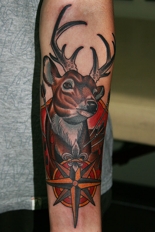 traditional-deer-tattoo